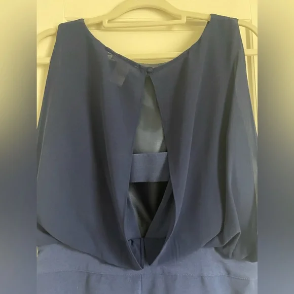 Royal Blue Cocktail Dress - Picture 3 of 4